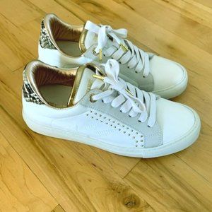 Zadig & Voltaire Women's White/Gold Sneakers